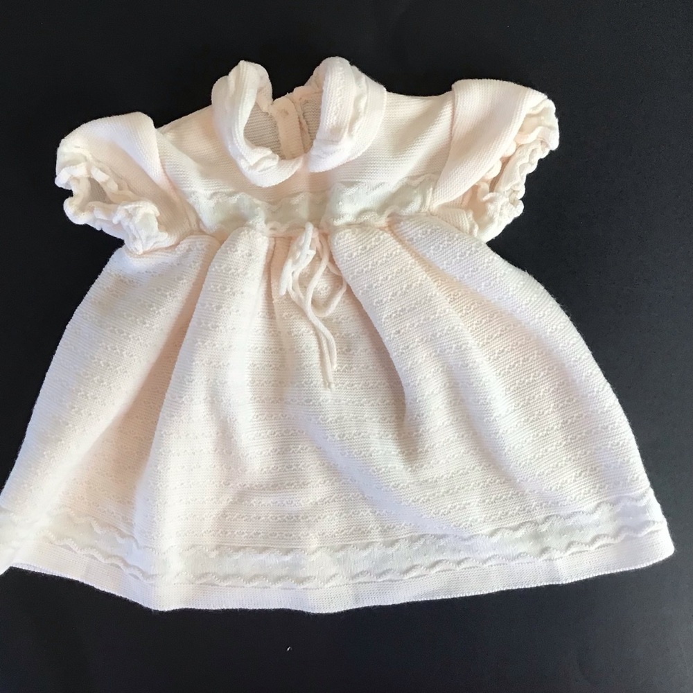 Vintage German 70’s Knit Infant Dress